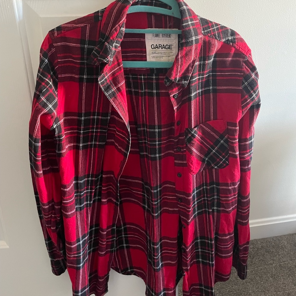 Black and red flannel